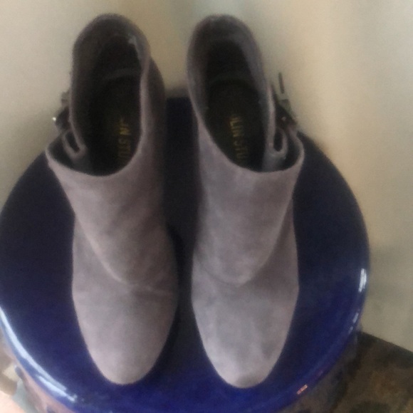 Leather boots heels stiletto almond toe platform dress bootie Victoria secret - Picture 6 of 14